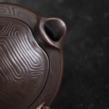 Handmade Yixing Zisha Hand-Grab Pot / Teapot [Wealthy] (Zhu Ni – 130ml)
