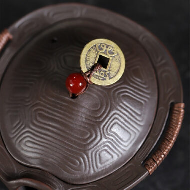 Handmade Yixing Zisha Hand-Grab Pot / Teapot [Wealthy] (Zhu Ni – 130ml)