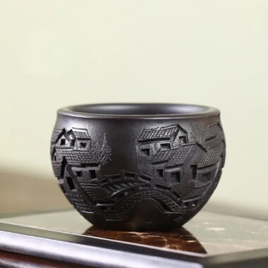 Handmade Yixing Zisha Master Tea Cup Gift Set [Spring of Jiangnan]