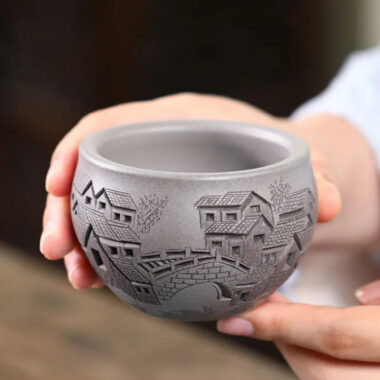 Handmade Yixing Zisha Master Tea Cup Gift Set [Spring of Jiangnan]