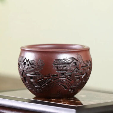Handmade Yixing Zisha Master Tea Cup Gift Set [Spring of Jiangnan]