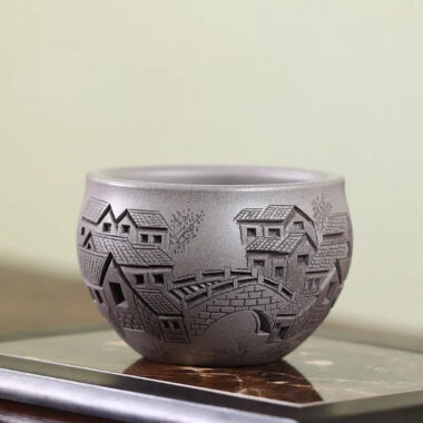 Handmade Yixing Zisha Master Tea Cup Gift Set [Spring of Jiangnan]