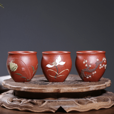 Handmade Yixing Zisha Master Tea Cup [Xi Ke] Gift Set
