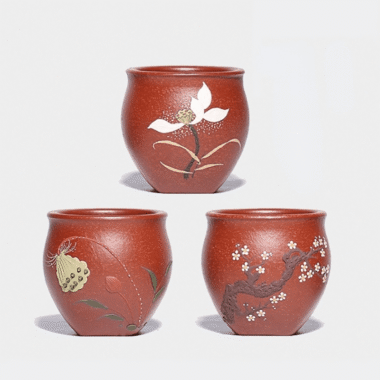 Handmade Yixing Zisha Master Tea Cup [Xi Ke] Gift Set