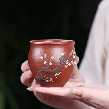 Handmade Yixing Zisha Master Tea Cup [Xi Ke] Gift Set