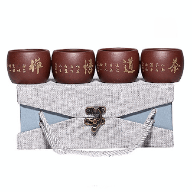 Handmade Yixing Zisha Tea Cup [Zen Tea] Gfit Set