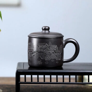 Handmade Yixing Zisha Tea Mug [Yi Jiangnan] (Shi Huang – 400ml)