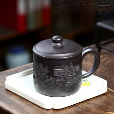 Handmade Yixing Zisha Tea Mug [Yi Jiangnan] (Shi Huang – 400ml)