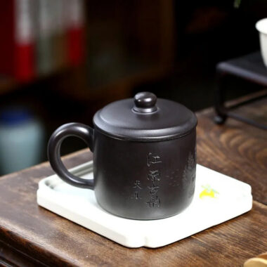 Handmade Yixing Zisha Tea Mug [Yi Jiangnan] (Shi Huang – 400ml)