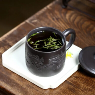 Handmade Yixing Zisha Tea Mug [Yi Jiangnan] (Shi Huang – 400ml)