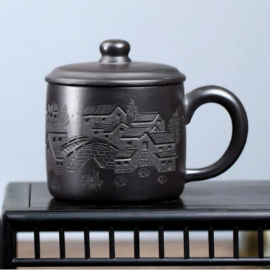Handmade Yixing Zisha Tea Mug [Yi Jiangnan] (Shi Huang – 400ml)