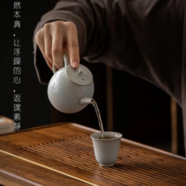 Heavy Bamboo Tea Tray [Chuang Mu – Ting Jing] Drawer Storage / Pipe Drainage