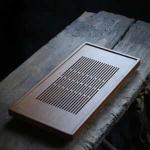 Heavy Bamboo Tea Tray [Ya-Su Chuang] Drawer Storage / Pipe Drainage