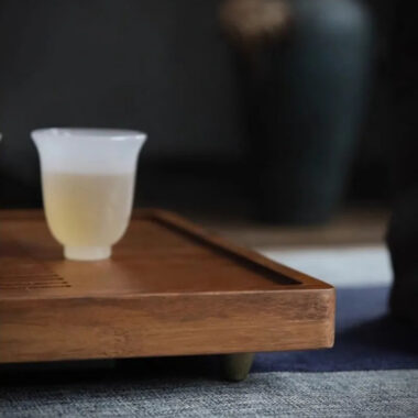 Heavy Bamboo Tea Tray [Ya-Su Chuang] Drawer Storage / Pipe Drainage