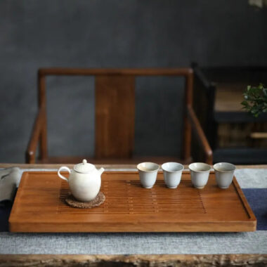 Heavy Bamboo Tea Tray [Ya-Su Chuang] Drawer Storage / Pipe Drainage