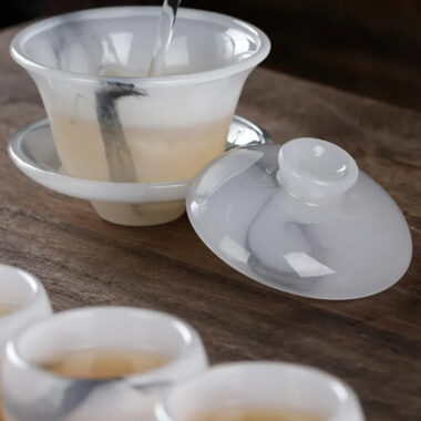 Ink Paint Jade Porcelain 30/50ml Tea Cup/Fair Cup/Tea Strainer/Teapot/Full Set