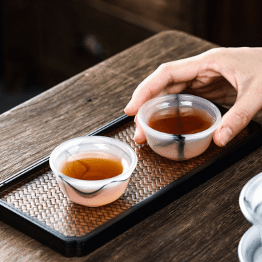 Ink Paint Jade Porcelain/Green Paint Emerald Runyu Tea Cup 30ml