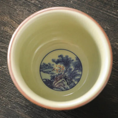 Jindezhen Gu Ru Ice Crackle Ceramic Tea Cup [Jiangshan Keran]
