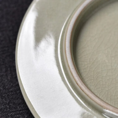 Jindezhen Gu Ru Ice Crackle Ceramic Tea Tray | Pot Stand [Jiangshan Keran/Zhi Ci Qinglu]