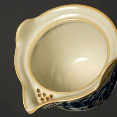 Jindezhen Gu Ru Ice Crackle Ceramic Travel Tea Set [Qinghua Dragon]