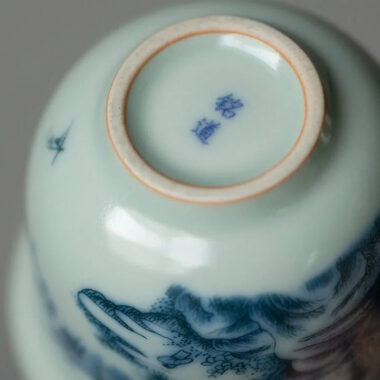 Jindezhen Tian Qing Ru Ice Crackle Ceramic Travel Tea Set