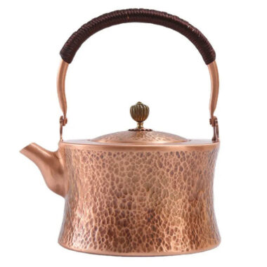 Luxury [Cylindrical Hammer Pattern] Copper Kettle 1.8L