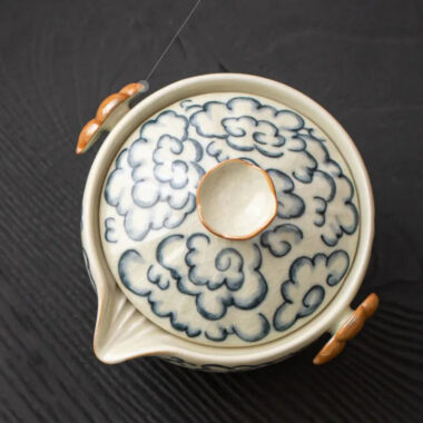 Mihuang Ru Ice Crackle Ceramic Travel Tea Set [Xiangyun]