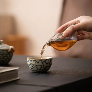 Mihuang Ru Ice Crackle Ceramic Travel Tea Set [Xiangyun]