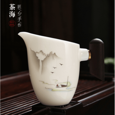 Mutton Fat Jade White Porcelain Tea Gift Set [Shangshan Ruoshui]