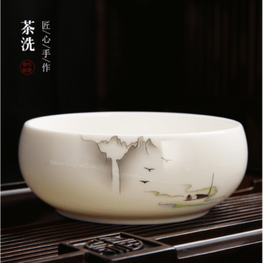 Mutton Fat Jade White Porcelain Tea Gift Set [Shangshan Ruoshui]