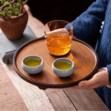 Retro Bamboo Tea Tray