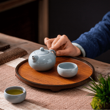 Retro Bamboo Tea Tray