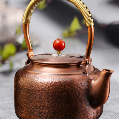 Retro Copper [Barrel Hammer Pattern] Kettle 1.4L