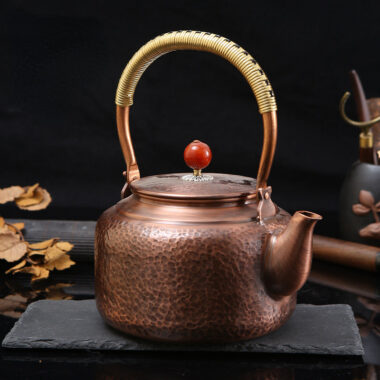 Retro Copper [Barrel Hammer Pattern] Kettle 1.4L
