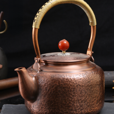 Retro Copper [Barrel Hammer Pattern] Kettle 1.4L
