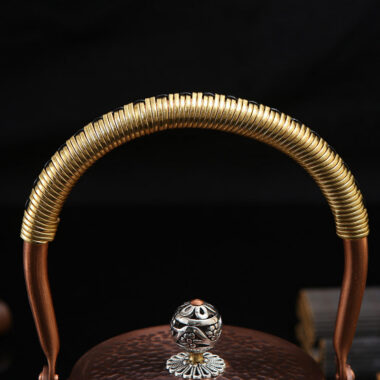 Retro Copper [Flat Hammer Pattern] Kettle 1.2L