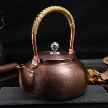 Retro Copper [Flat Hammer Pattern] Kettle 1.2L