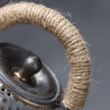 Retro Gilded Ceramic [Hammer Pattern Tiliang Teapot] 450ml