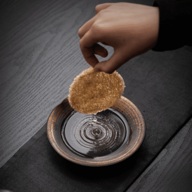 Retro Gilded Ceramic Tea Tray | Pot Stand