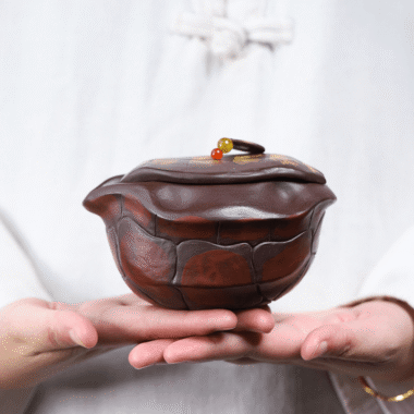 Yixing Zisha Hand-Grab Pot / Teapot [Wealthy] (Zi Ni – 300ml)