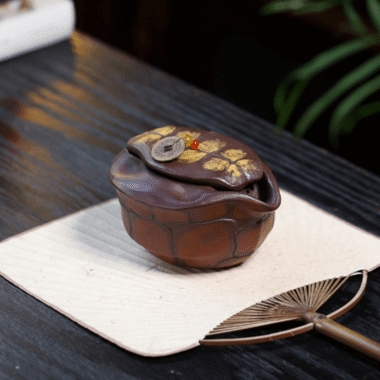 Yixing Zisha Hand-Grab Pot / Teapot [Wealthy] (Zi Ni – 300ml)