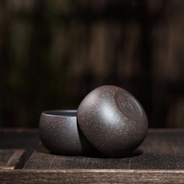 Yixing Zisha Tea Cup [Hei Jin Sha / Long Xue Sha] 40ml