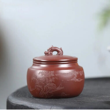 Yixing Zisha Tea Jar Tea Caddy [Jingguan Qinghe]