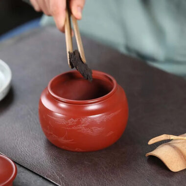 Yixing Zisha Tea Jar Tea Caddy [Jingguan Qinghe]