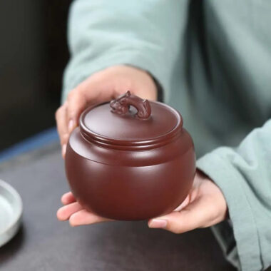 Yixing Zisha Tea Jar Tea Caddy [Jingguan Qinghe]