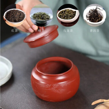 Yixing Zisha Tea Jar Tea Caddy [Jingguan Qinghe]