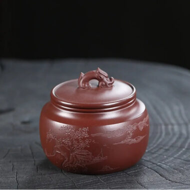 Yixing Zisha Tea Jar Tea Caddy [Jingguan Qinghe]