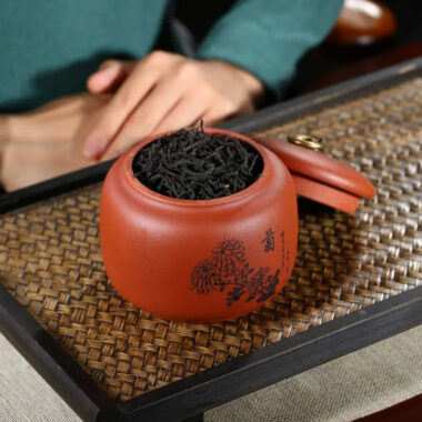 Yixing Zisha Tea Jar Tea Caddy [Plum·Orchid·Bamboo·Chrysanthemum]