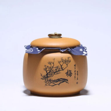 Yixing Zisha Tea Jar Tea Caddy [Plum·Orchid·Bamboo·Chrysanthemum]