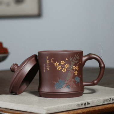 Yixing Zisha Tea Mug [3 Friends of Winter] 500ml